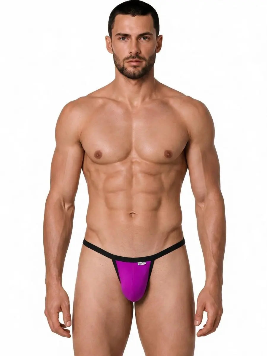 Calzoncillos para hombre CandyMan 99948, tanga minimalista y elegante, color magenta