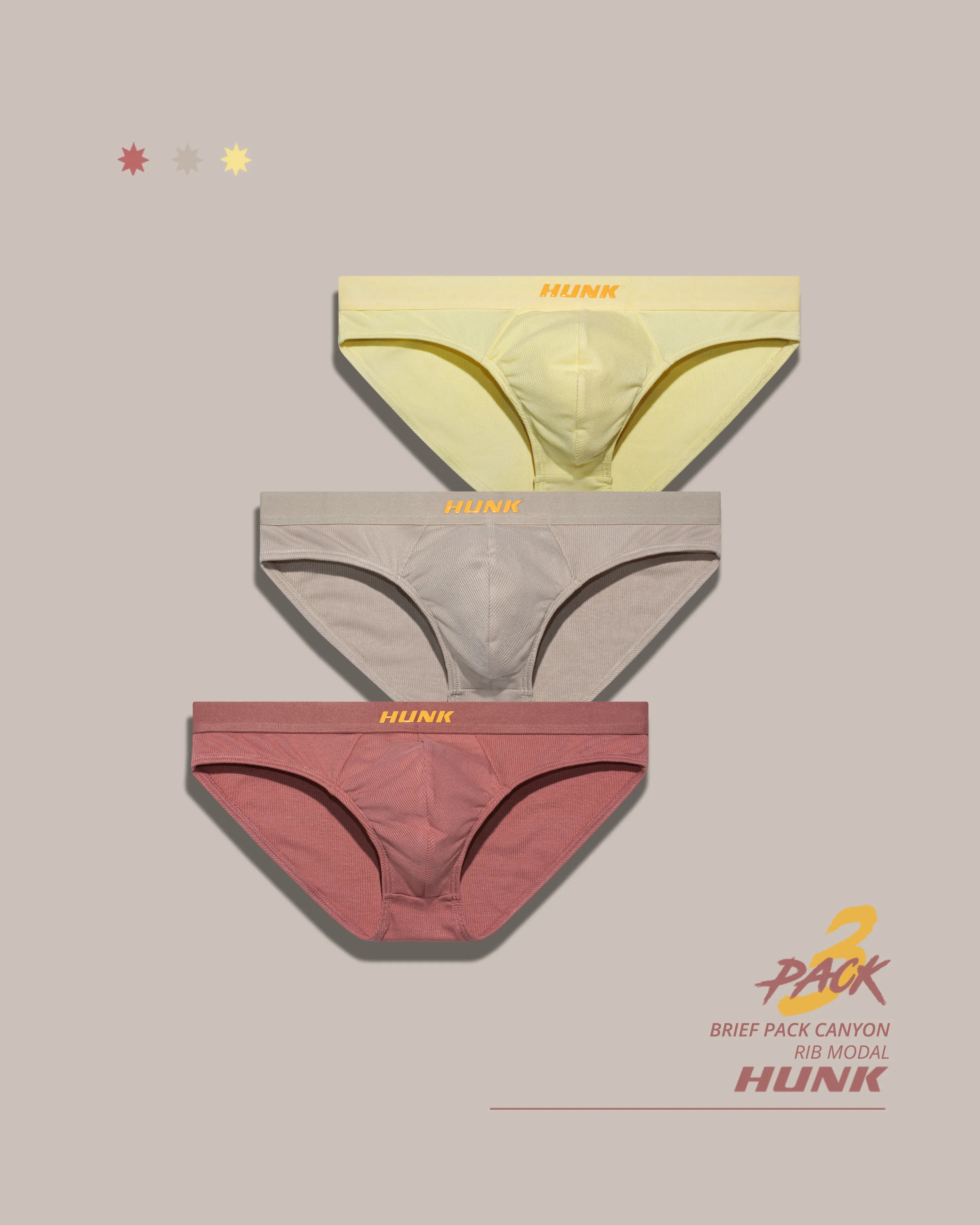 Canyon 3-Pack Briefs - DealByEthan.gay loves HUNK Menswear