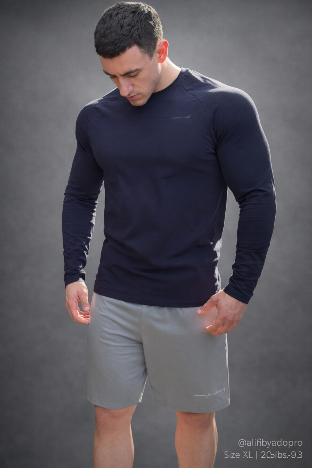 Pantalones cortos deportivos Air-Tech de Jed North Performance - Gris
