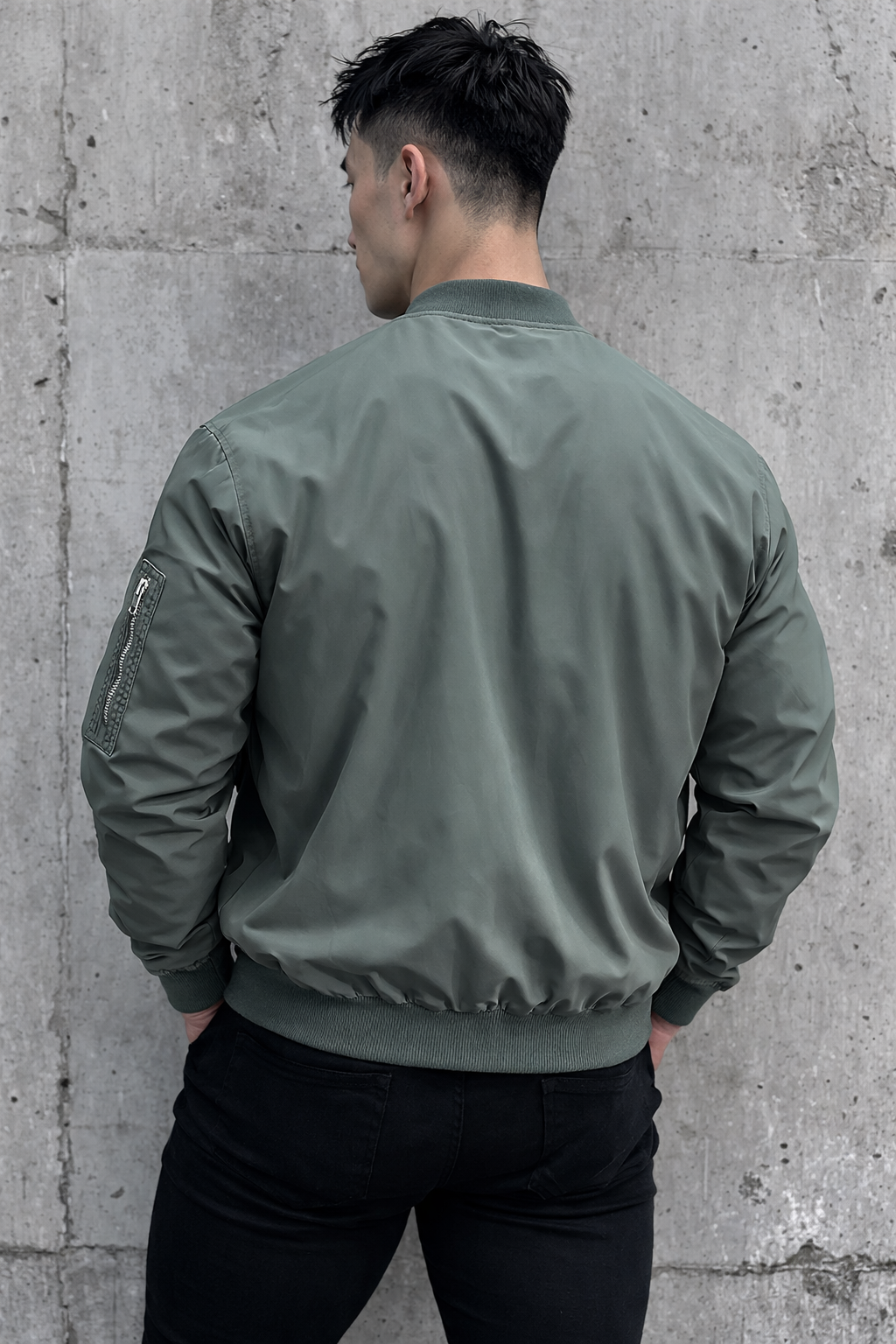 Jed North Premium Bomberjacke – Oliv
