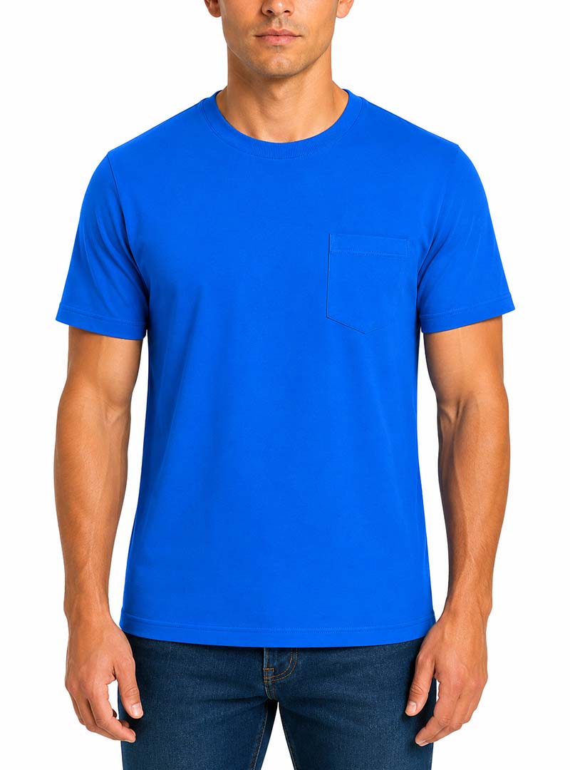 Players Big & Tall Man's Classic Fit Crew Neck Pocket T-Shirt