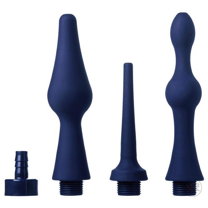 Juego de 3 accesorios de enema de silicona CleanStream