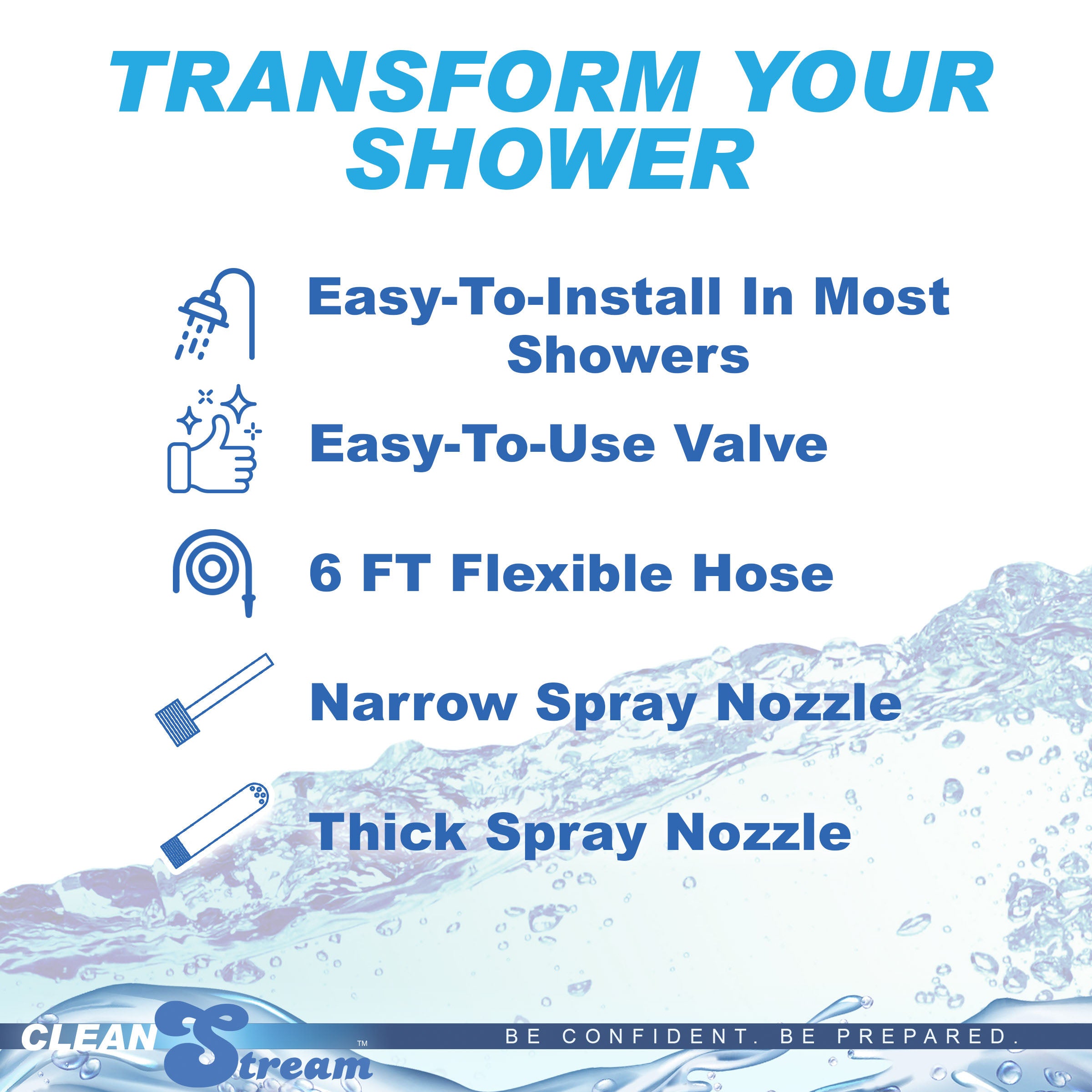 Sistema de enema de ducha CleanStream 