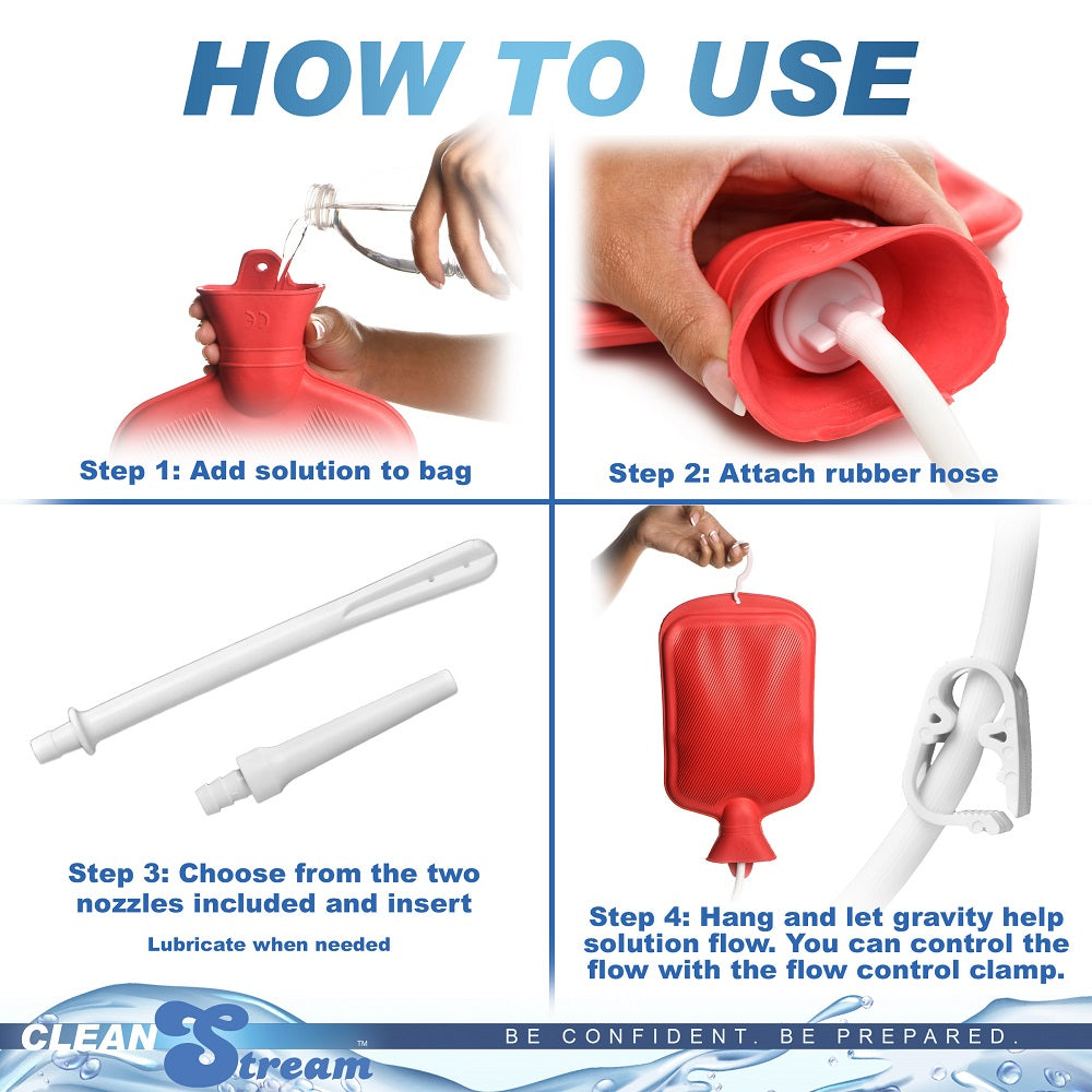 Kit de enema para botella de agua CleanStream 