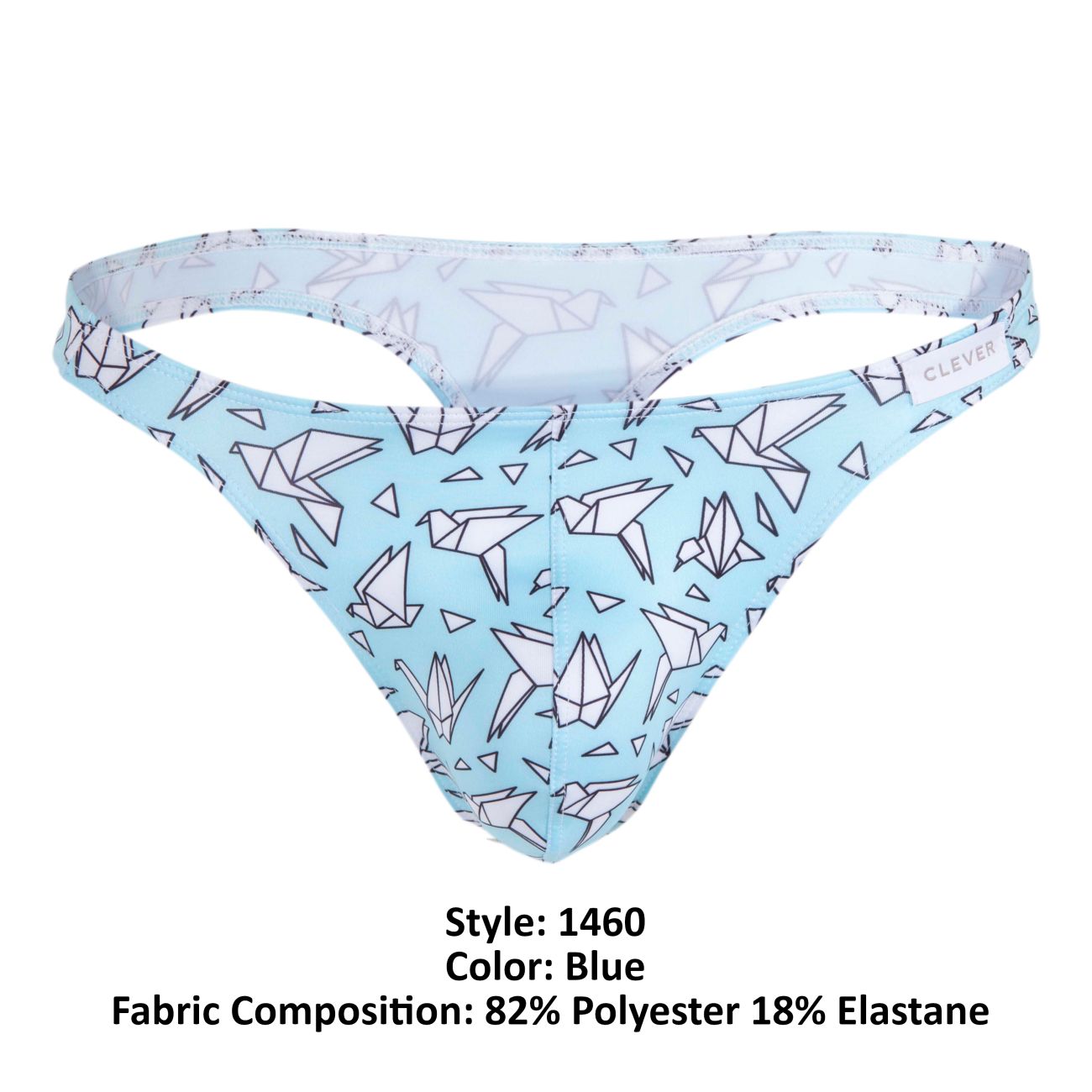 Clever 1460 Figure Thongs Color Blue - DealByEthan.gay loves Clever
