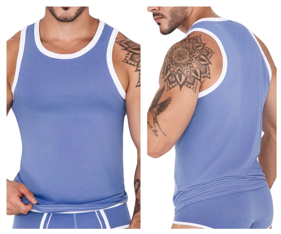 Clever 1510 Tethis Tank Top Color Blue - DealByEthan.gay loves Clever
