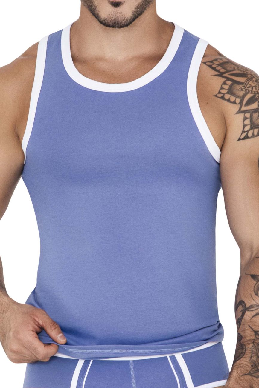 Clever 1510 Tethis Tank Top Color Blue - DealByEthan.gay loves Clever