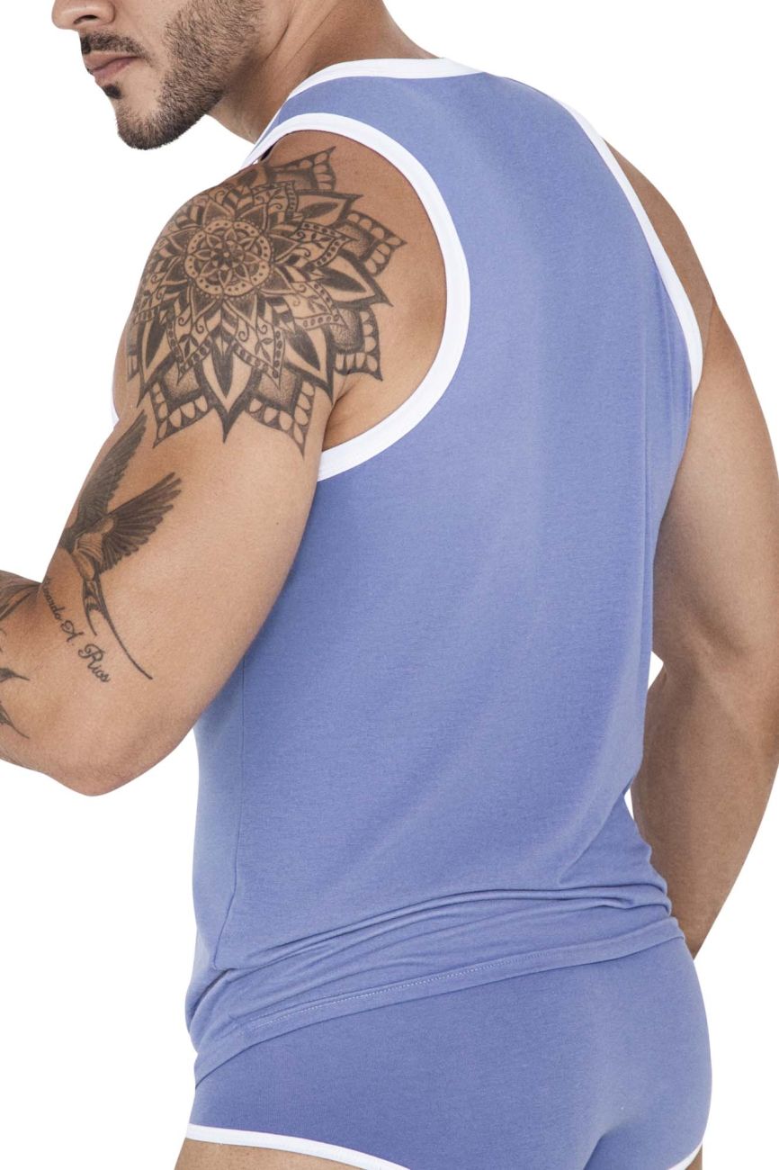 Clever 1510 Tethis Tank Top Color Blue - DealByEthan.gay loves Clever