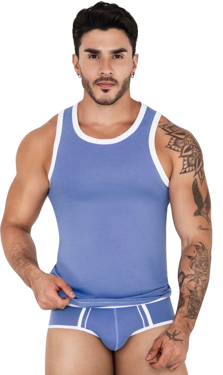 Clever 1510 Tethis Tank Top Color Blue - DealByEthan.gay loves Clever
