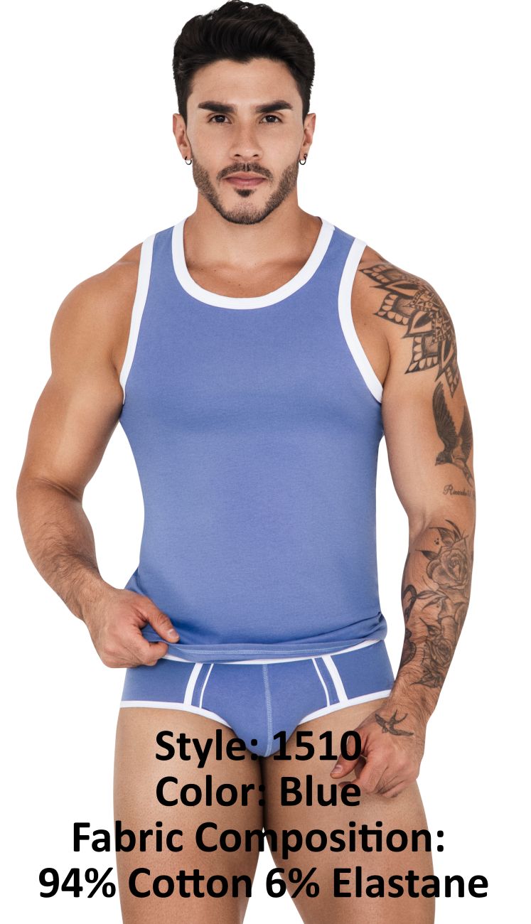 Clever 1510 Tethis Tank Top Color Blue - DealByEthan.gay loves Clever