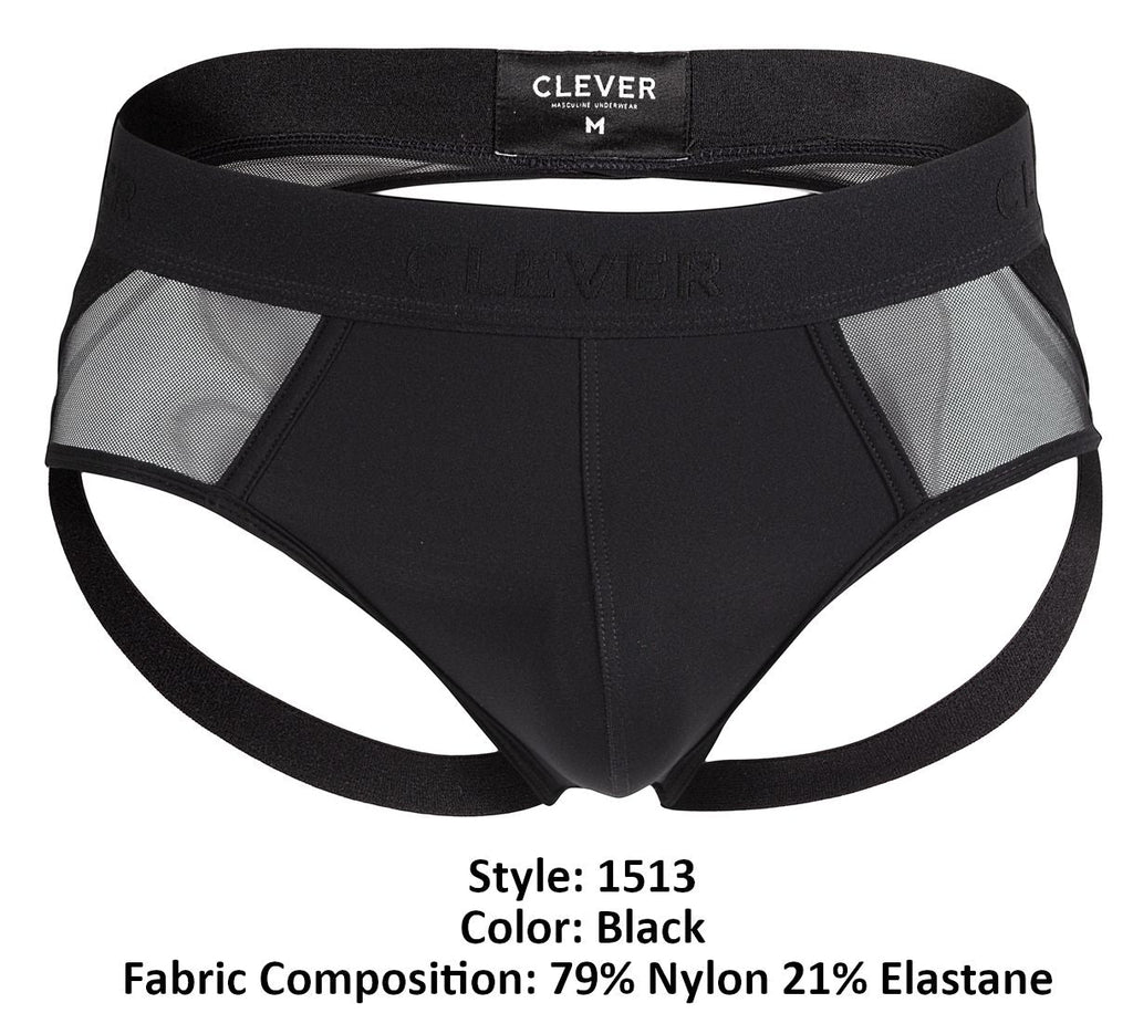 Clever 1513 Caspian Jockstrap Color Black - DealByEthan.gay loves Clever