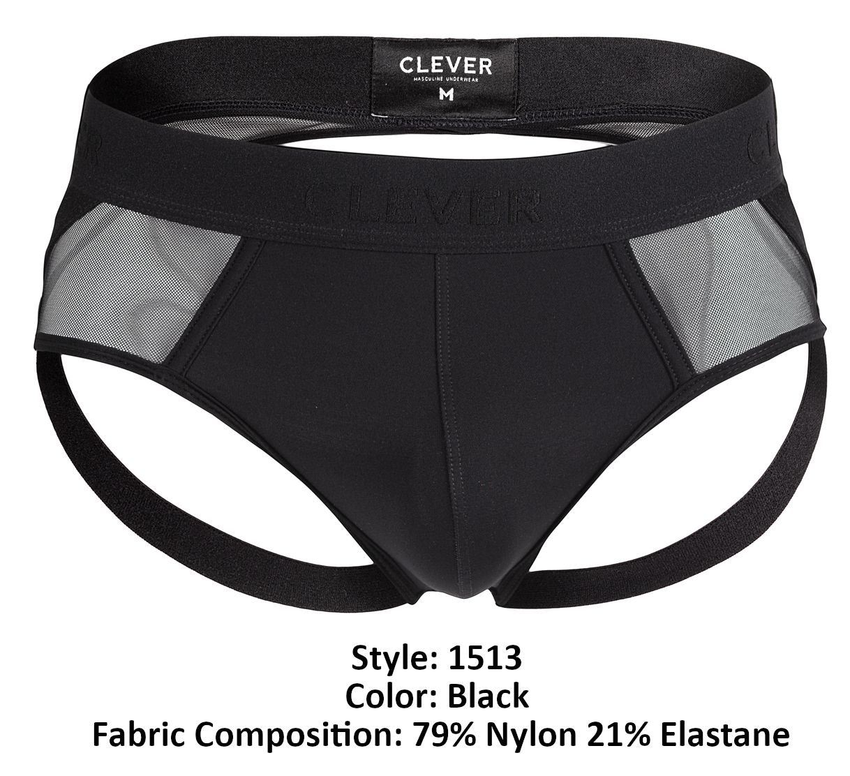 Clever 1513 Caspian Jockstrap Color Black - DealByEthan.gay loves Clever