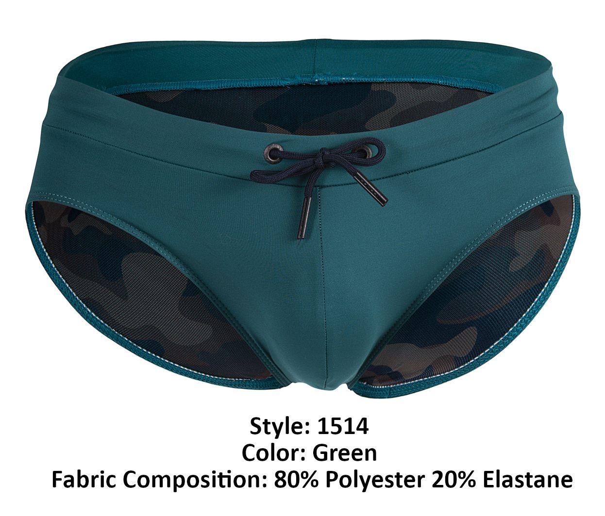 Clever 1514 Acqua Swim Briefs Color Green - DealByEthan.gay loves Clever