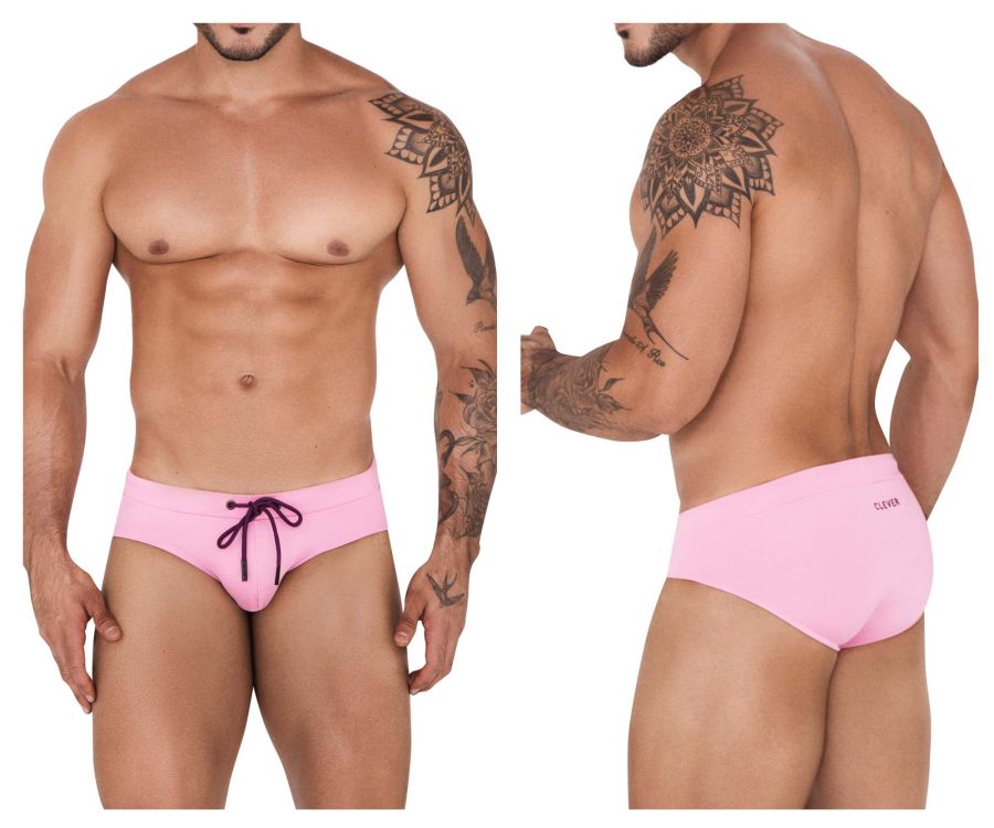 Clever 1514 Acqua Swim Briefs Color Pink - DealByEthan.gay loves Clever