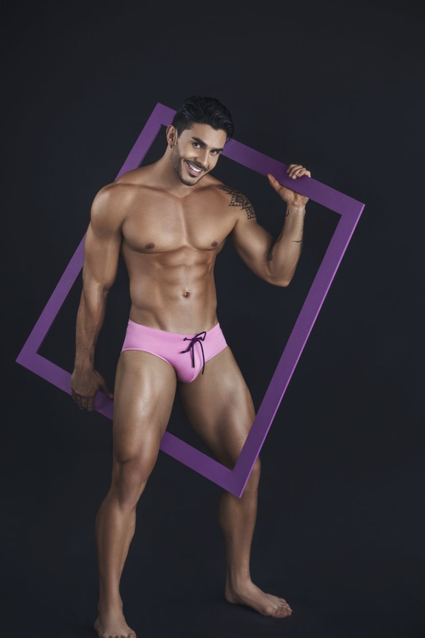 Clever 1514 Acqua Swim Briefs Color Pink - DealByEthan.gay loves Clever
