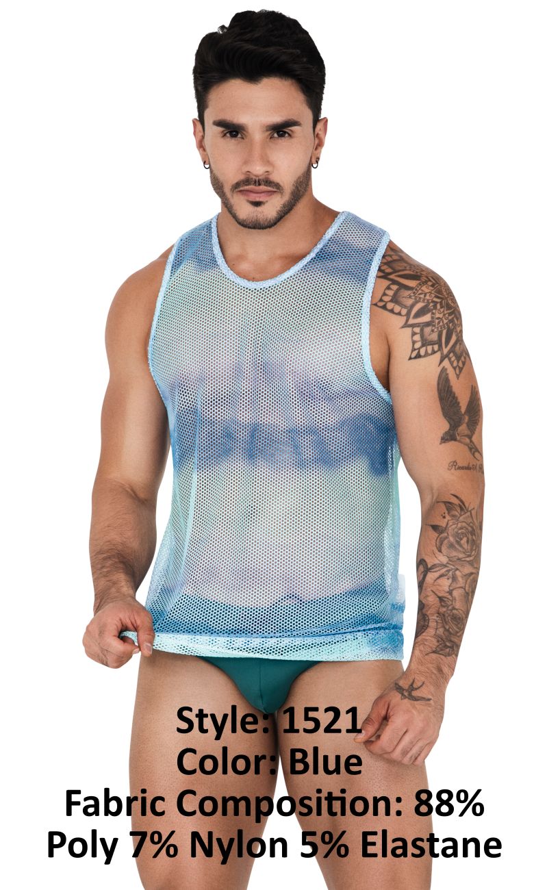 Clever 1521 Adriatic Tank Top Color Blue - DealByEthan.gay loves Clever