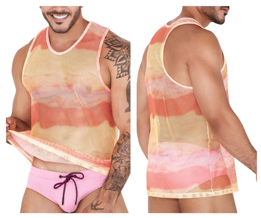 Clever 1521 Adriatic Tank Top Color Yellow - DealByEthan.gay loves Clever