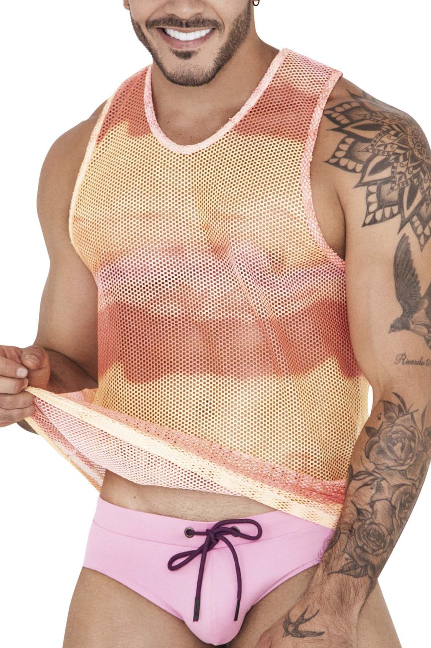 Clever 1521 Adriatic Tank Top Color Yellow - DealByEthan.gay loves Clever