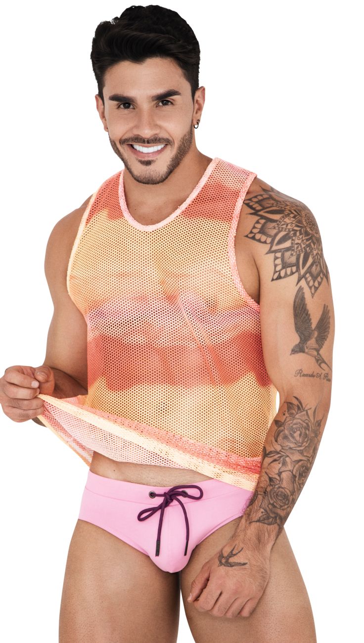 Clever 1521 Adriatic Tank Top Color Yellow - DealByEthan.gay loves Clever
