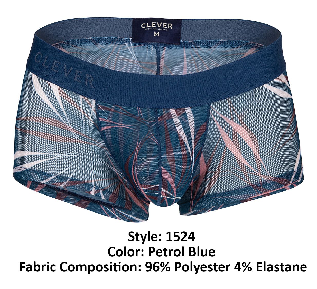 Clever 1524 Continental Trunks Color Petrol Blue - DealByEthan.gay loves Clever