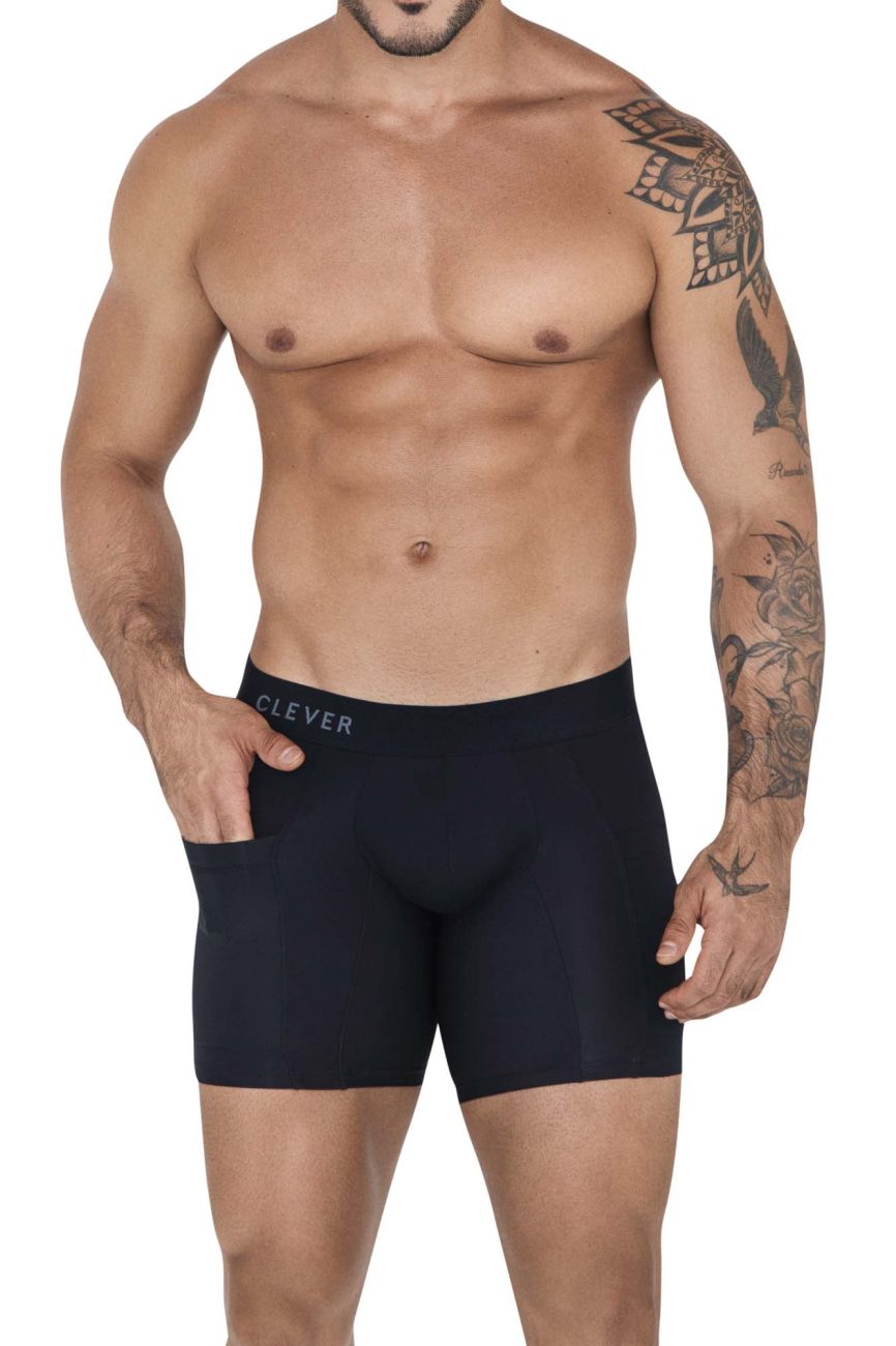 Clever 1528 Arctic Boxer Briefs Color Black - DealByEthan.gay loves Clever