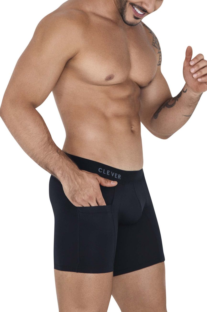 Clever 1528 Arctic Boxer Briefs Color Black - DealByEthan.gay loves Clever