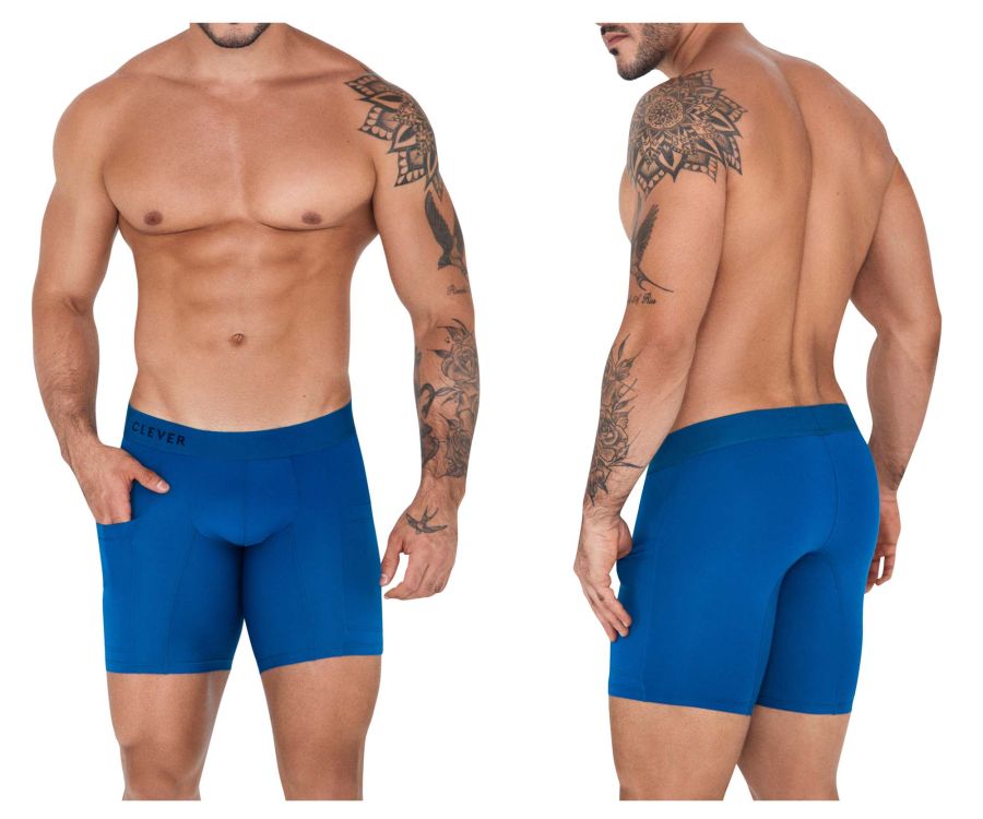 Clever 1528 Arctic Boxer Briefs Color Petrol Blue - DealByEthan.gay loves Clever
