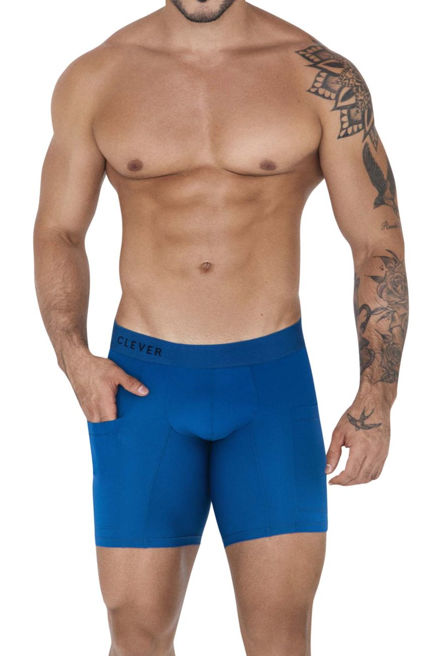 Clever 1528 Arctic Boxer Briefs Color Petrol Blue - DealByEthan.gay loves Clever