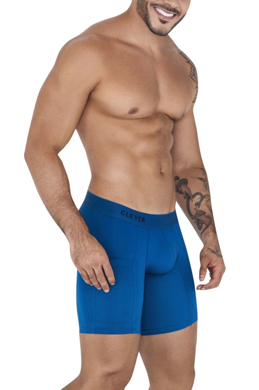 Clever 1528 Arctic Boxer Briefs Color Petrol Blue - DealByEthan.gay loves Clever