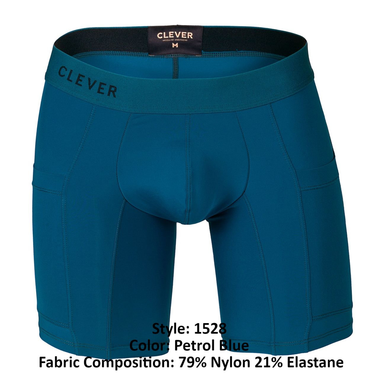 Clever 1528 Arctic Boxer Briefs Color Petrol Blue - DealByEthan.gay loves Clever