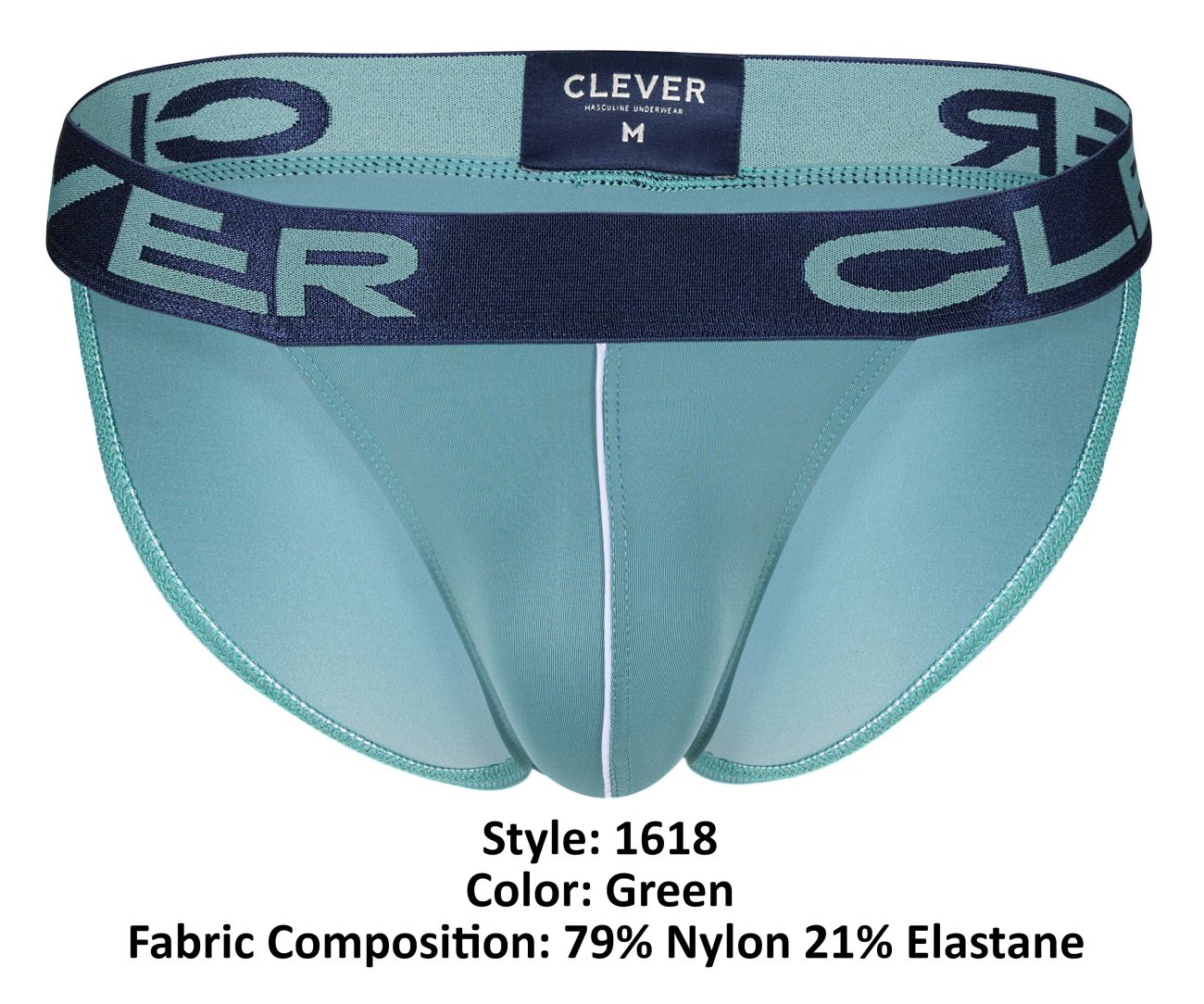 Clever 1618 Mente Bikini Color Green - DealByEthan.gay loves Clever