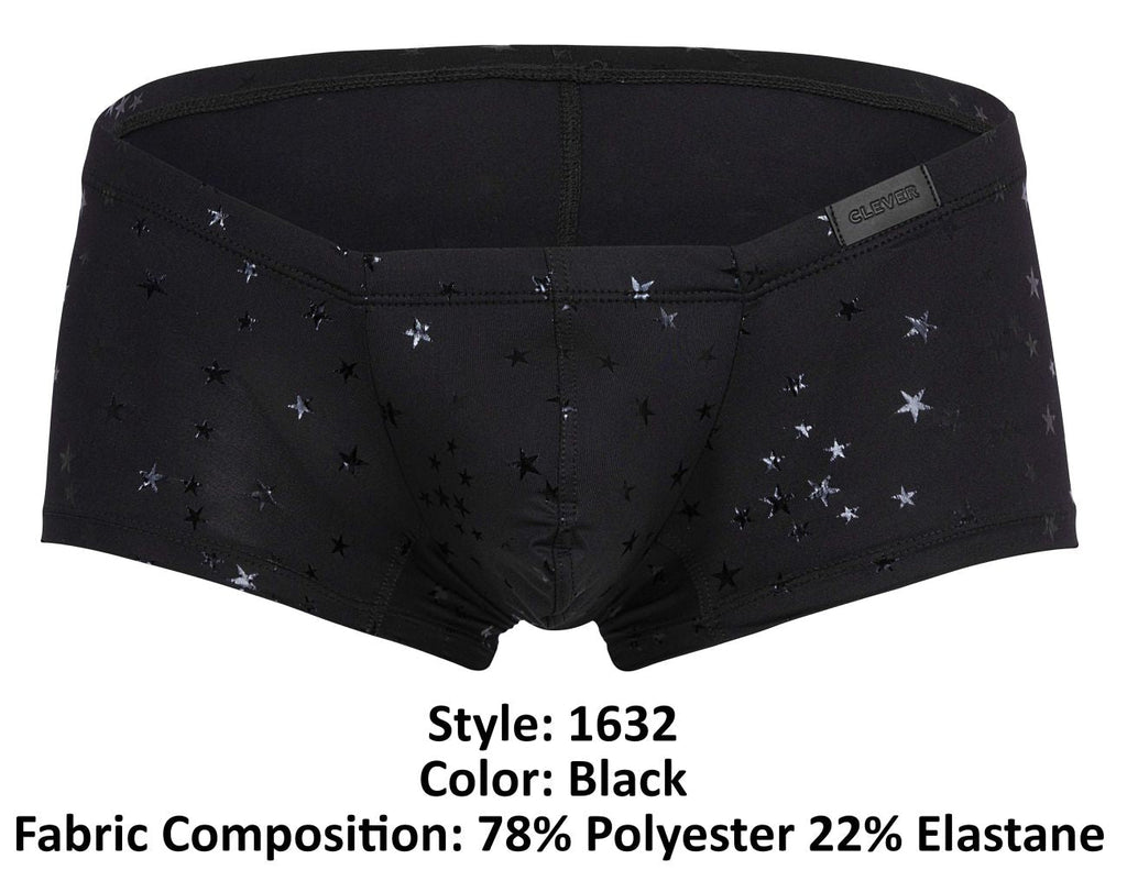 Clever 1632 Illusion Trunks Color Black - DealByEthan.gay loves Clever