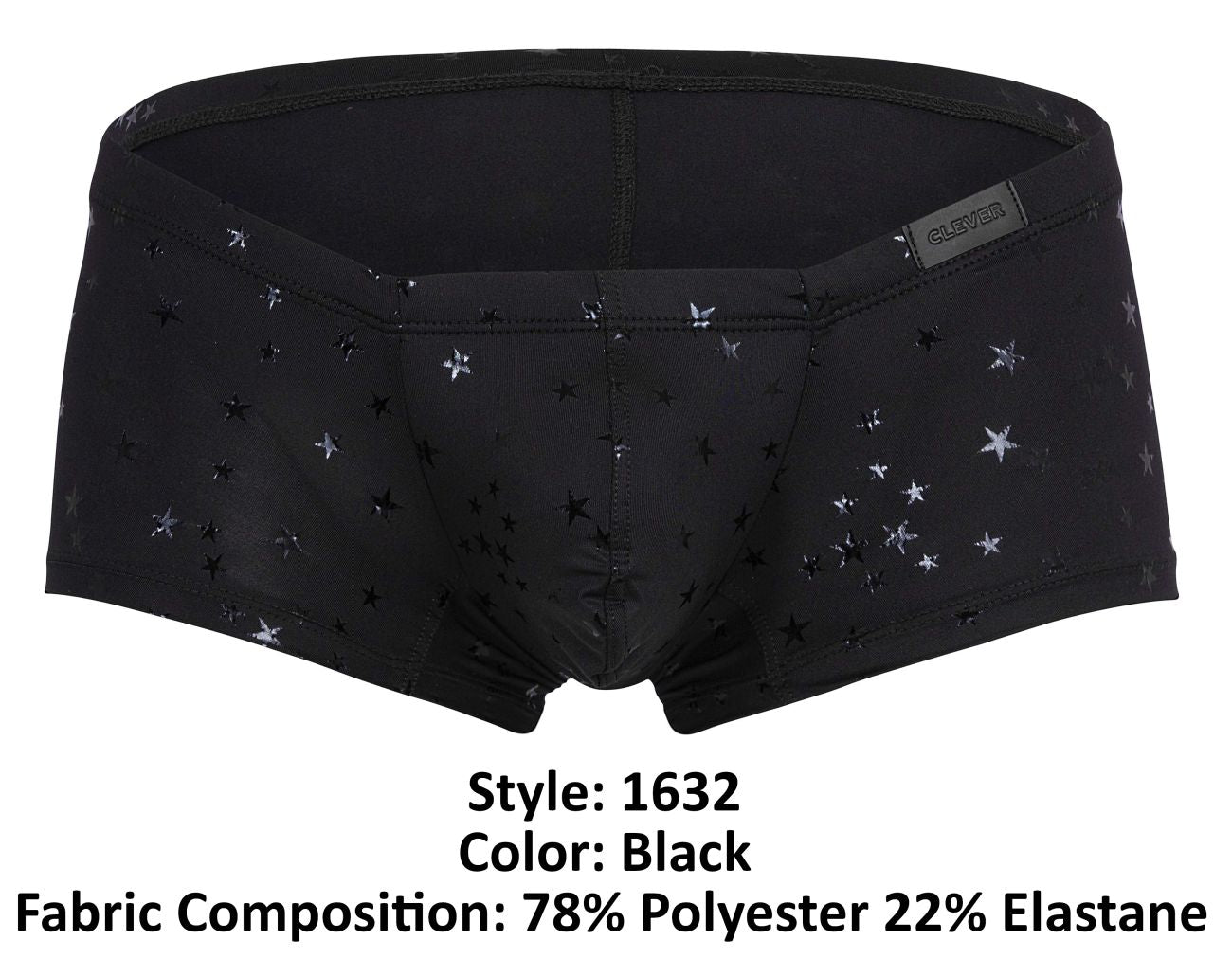 Clever 1632 Illusion Trunks Color Black - DealByEthan.gay loves Clever