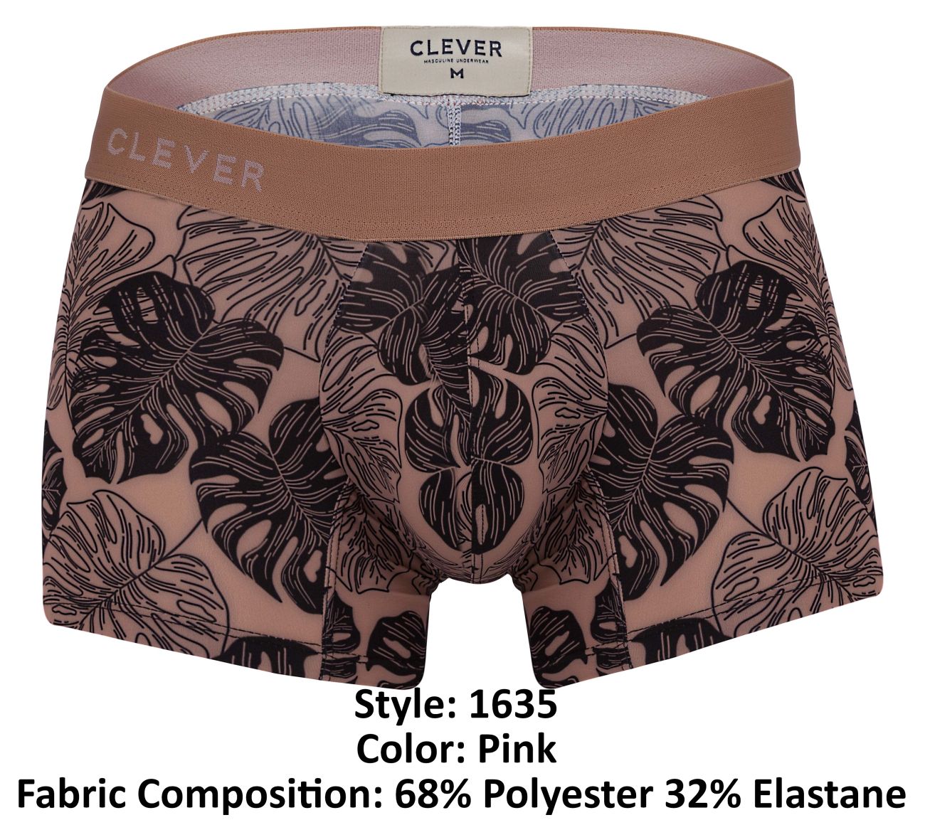 Clever 1635 Pacif Trunks Color Pink - DealByEthan.gay loves Clever