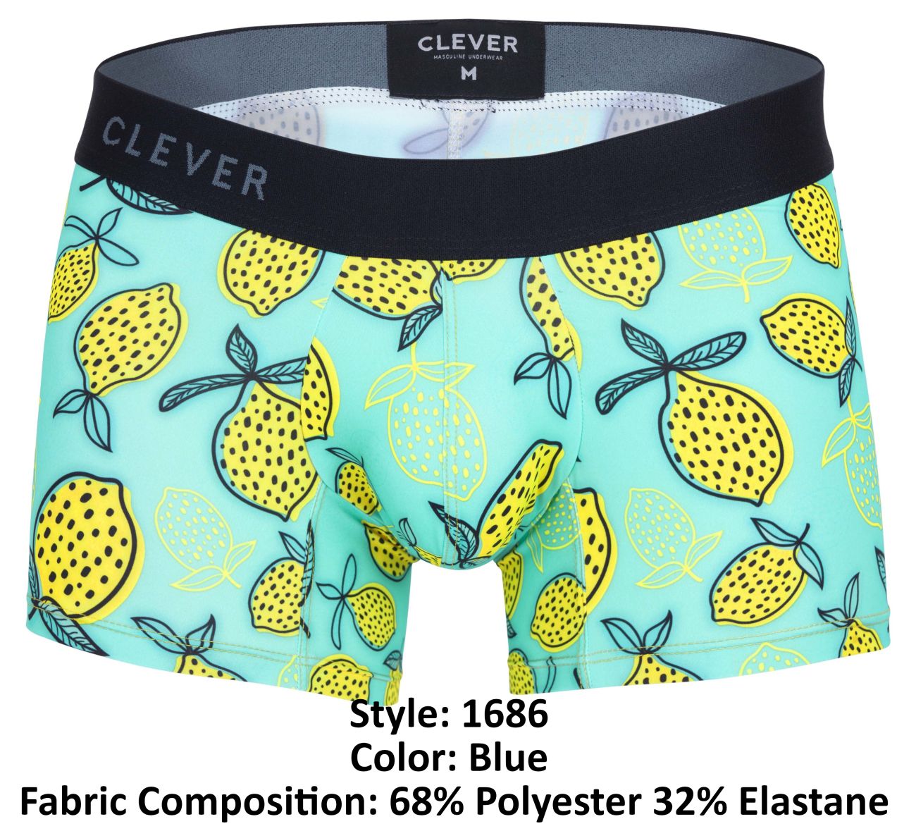 Clever 1686 Lemons Trunks Color Blue - DealByEthan.gay loves Clever