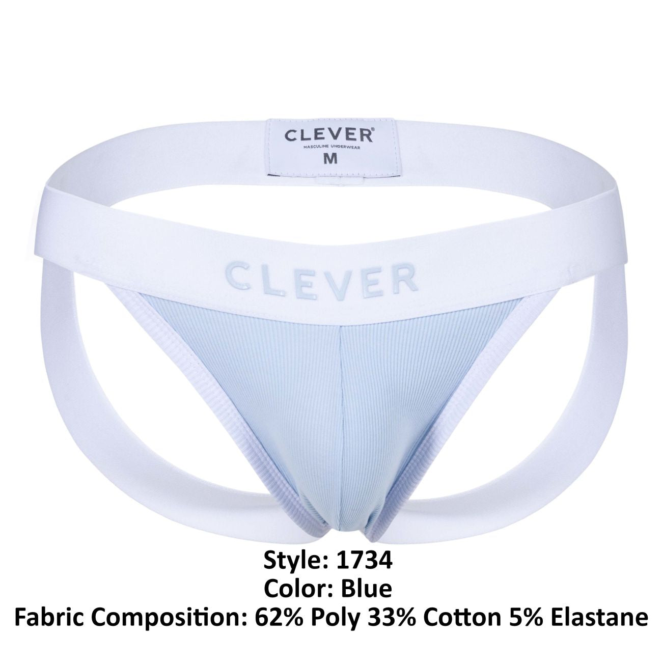 Clever 1734 Colors Jockstrap Color Blue - DealByEthan.gay loves Clever