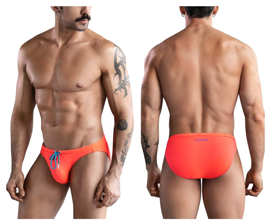 Clever 1735 Vivo Swim Briefs Color Orange - DealByEthan.gay loves Clever