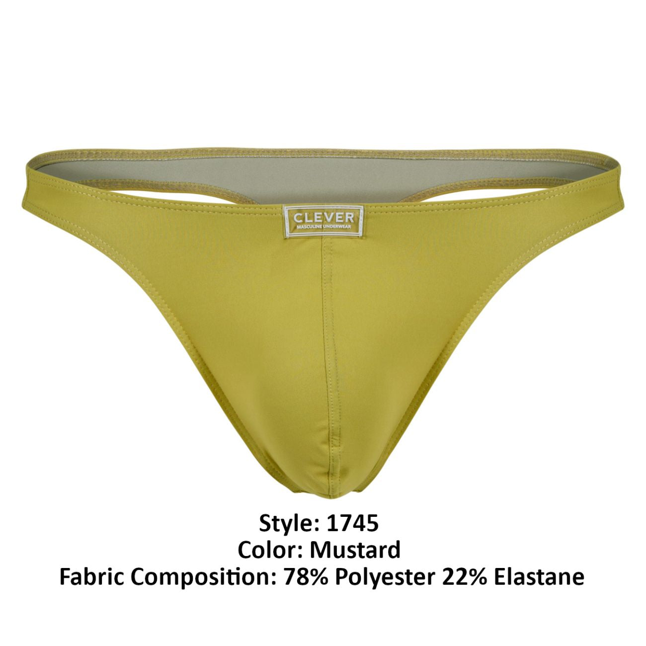 Clever 1745 Optimo Thongs Color Mustard - DealByEthan.gay loves Clever
