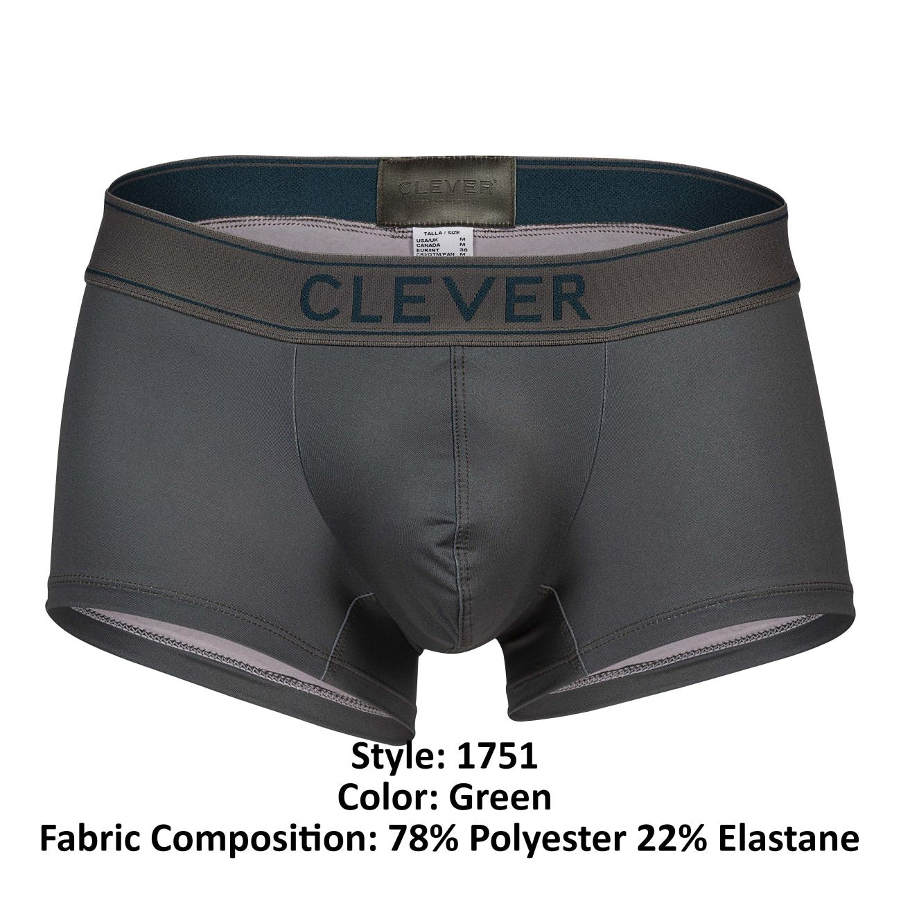 Clever 1751 Craftiness Trunks Color Green - DealByEthan.gay loves Clever
