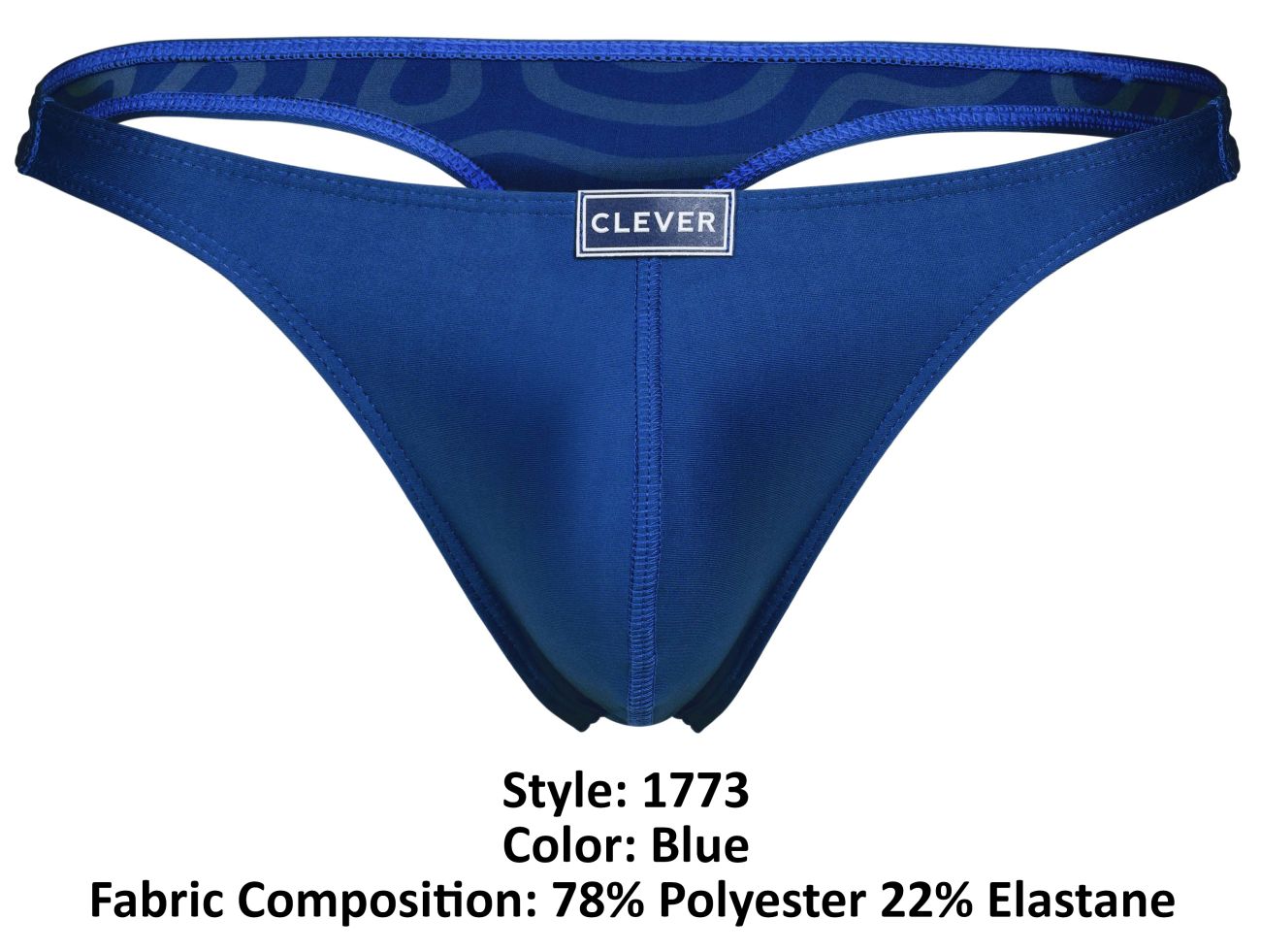 Clever 1773 Cactus Thongs Color Blue - DealByEthan.gay loves Clever