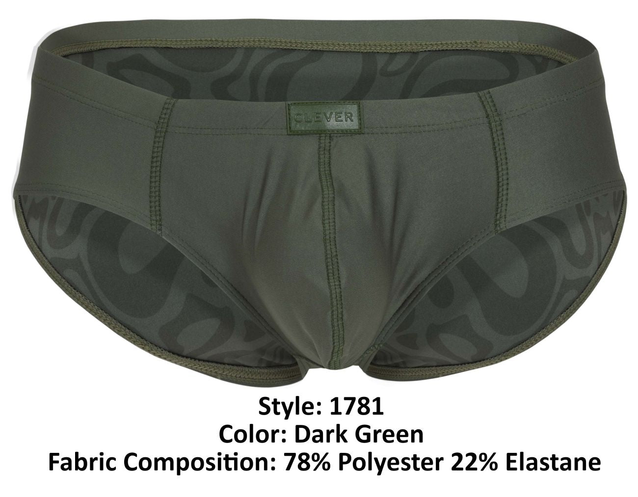 Clever 1781 Maya Slip Farbe Dunkelgrün