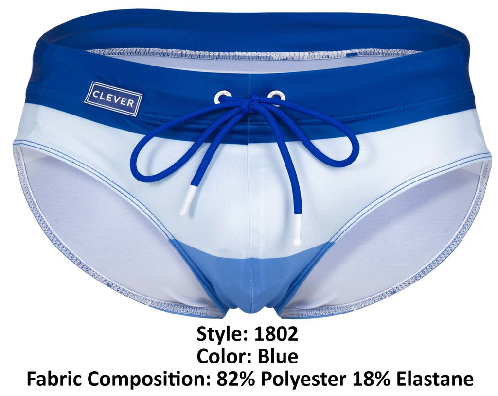 Clever 1802 Wave Badeslip Farbe Blau