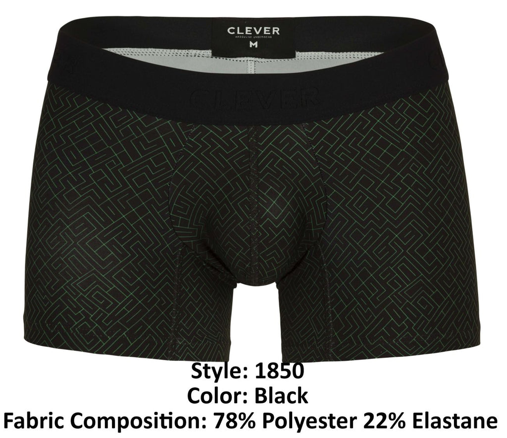 Clever 1850 Laberin Trunks Color Black - DealByEthan.gay loves Clever