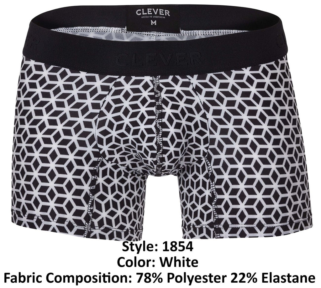Clever 1854 Cuadricula Trunks Color White - DealByEthan.gay loves Clever