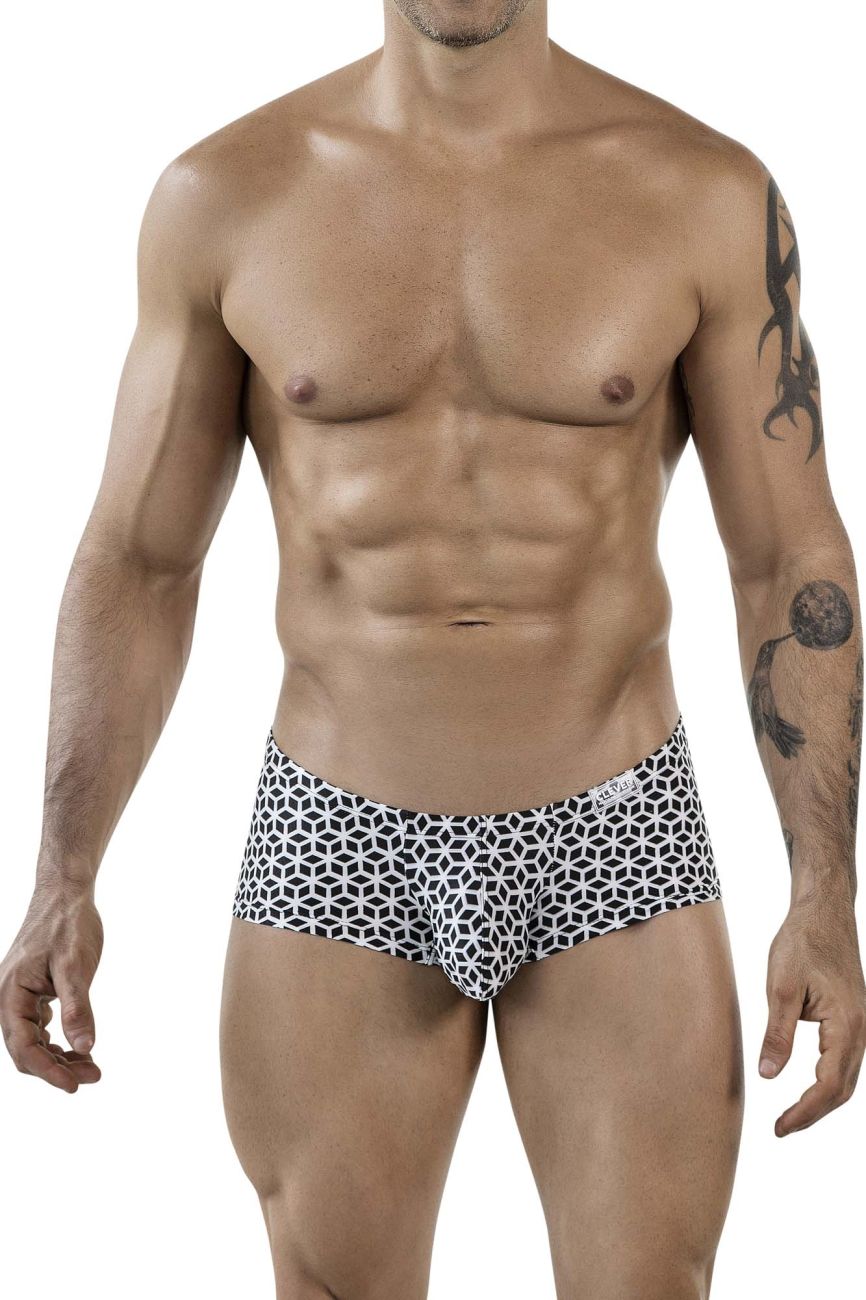 Clever 1856 Cuadricula Trunks Color White - DealByEthan.gay loves Clever