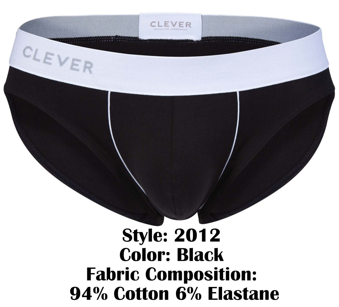 Clever 2012 Origen Briefs Color Black - DealByEthan.gay loves Clever