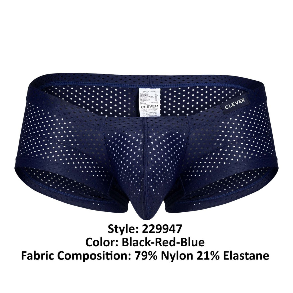 Clever 229947 3er-Pack australische Latino-Badehosen, Farbe Schwarz-Rot-Blau