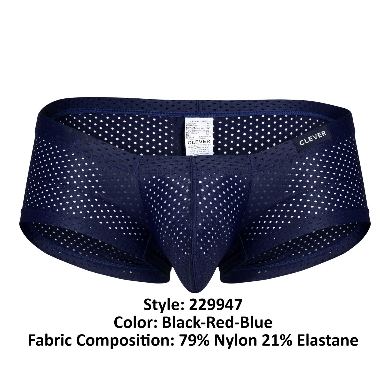 Clever 229947 - Bañador australiano latino (paquete de 3), color negro, rojo y azul