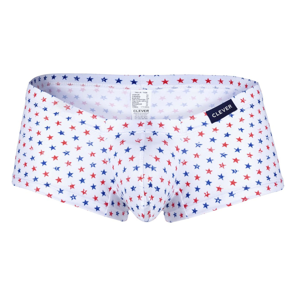 Clever 229949 3PK Autralian Latin Trunks Color Red-Blue-White - DealByEthan.gay loves Clever