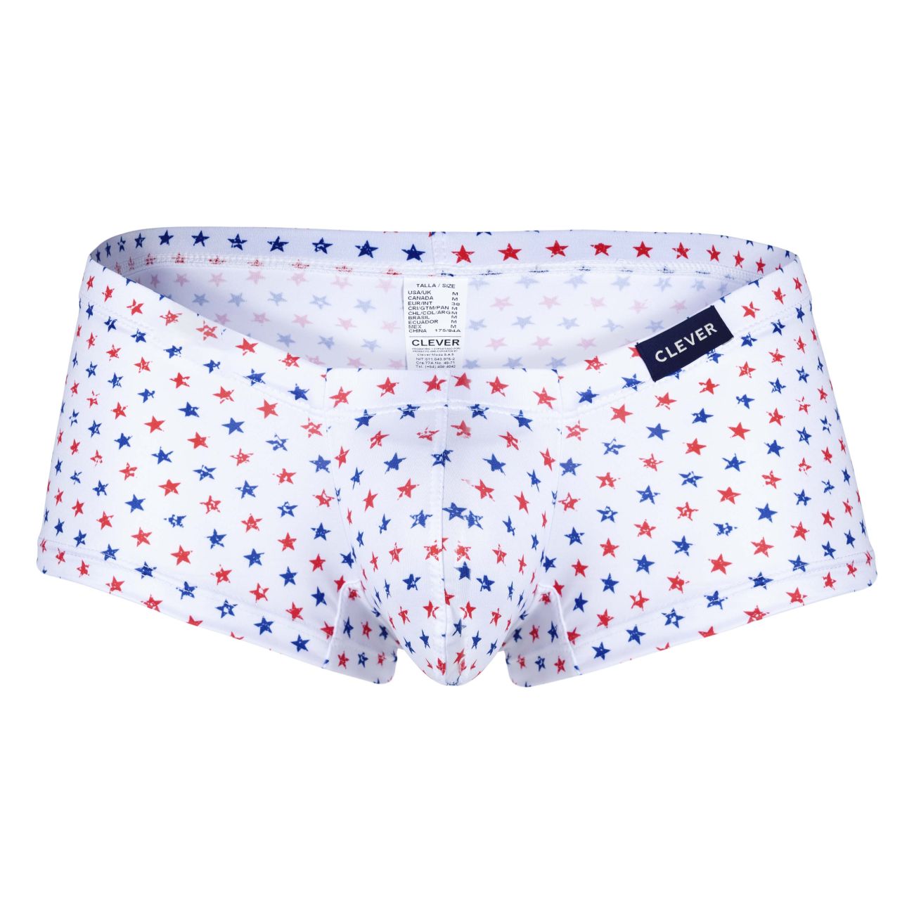 Clever 229949 3PK Autralian Latin Trunks Color Red-Blue-White - DealByEthan.gay loves Clever
